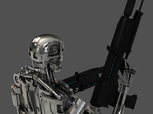 terminator t-800 endoskeleton bust 3Dモデル