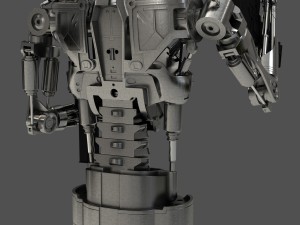 terminator t-800 endoskeleton bust 3Dモデル
