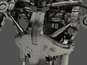 terminator t-800 endoskeleton bust 3D Model
