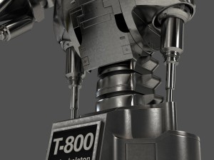 terminator t-800 endoskeleton bust 3Dモデル