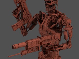 terminator t-800 endoskeleton bust 3Dモデル