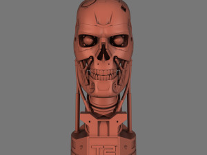 terminator t-800 skull bust for 3d printing 3D Print Model