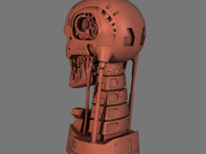 terminator t-800 skull bust for 3d printing 3D Print Model