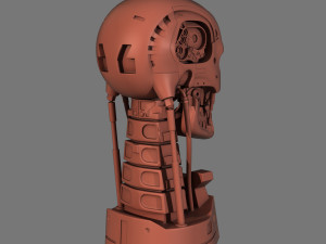 terminator t-800 skull bust for 3d printing 3D Print Model