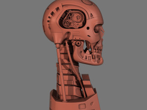 terminator t-800 skull bust for 3d printing 3D Print Model