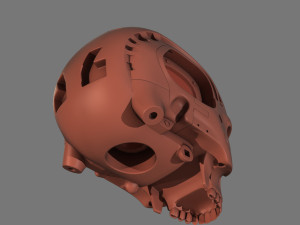 terminator t-800 skull bust for 3d printing 3D Print Model