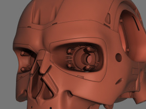 terminator t-800 skull bust for 3d printing 3D Print Model