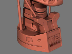 Busto teschio terminator t-800 per la stampa 3d Modello di stampa 3D
