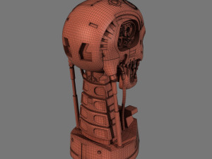 terminator t-800 skull bust for 3d printing 3D Print Model