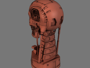 terminator t-800 skull bust for 3d printing 3D Print Model