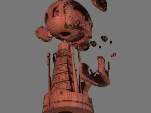 Busto teschio terminator t-800 per la stampa 3d Modello di stampa 3D