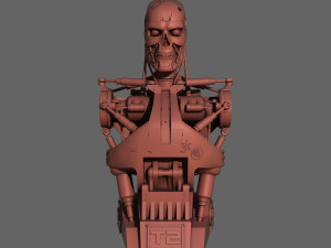 terminator t-800 torso bust for 3d printing 3D Принт Модель