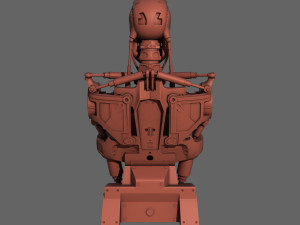 terminator t-800 torso bust for 3d printing Modèles 3D en vedette