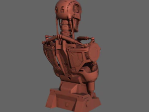 terminator t-800 torso bust for 3d printing 3D Print Model