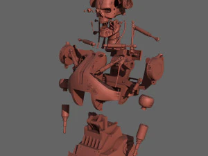 terminator t-800 torso bust for 3d printing 3D Print Model