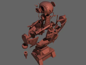 terminator t-800 torso bust for 3d printing 3D Print Model