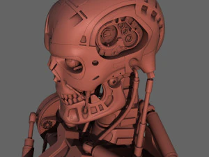 terminator t-800 torso bust for 3d printing 3D Print Model