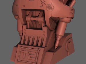 terminator t-800 torso bust for 3d printing 3D Print Model