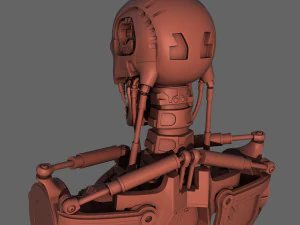 terminator t-800 torso bust for 3d printing 3D Print Model