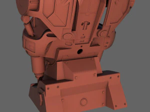 terminator t-800 torso bust for 3d printing 3D Print Model
