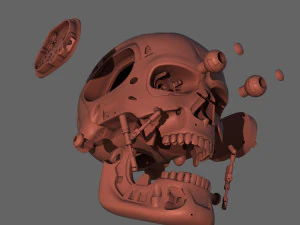 terminator t-800 torso bust for 3d printing 3D Print Model