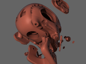 terminator t-800 torso bust for 3d printing Modèles 3D en vedette