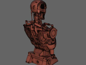 terminator t-800 torso bust for 3d printing 3D Print Model