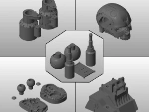terminator t-800 torso bust for 3d printing 3D Print Model