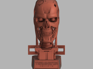 terminator genisys t-800 skull bust for 3d printing 3D Принт Модель