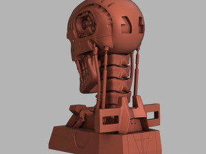 terminator genisys t-800 skull bust for 3d printing 3D Принт Модель