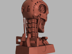 terminator genisys t-800 skull bust for 3d printing 3D Принт Модель