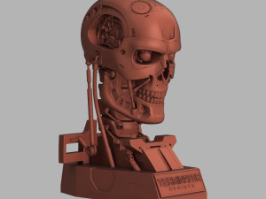 terminator genisys t-800 skull bust for 3d printing 3D Принт Модель