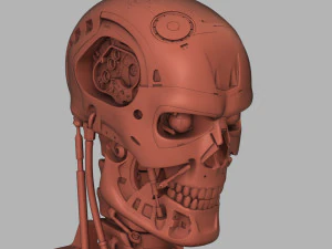 terminator genisys t-800 skull bust for 3d printing 3D Print Model