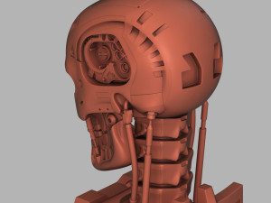 terminator genisys t-800 skull bust for 3d printing 3D Принт Модель