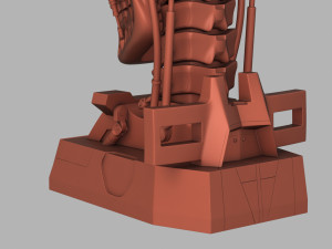 terminator genisys t-800 skull bust for 3d printing 3D Принт Модель