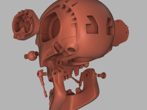 terminator genisys t-800 skull bust for 3d printing 3D Принт Модель
