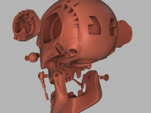 terminator genisys t-800 skull bust for 3d printing 3D Print Model