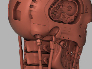 terminator genisys t-800 skull bust for 3d printing 3D Принт Модель