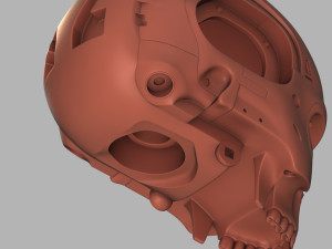 terminator genisys t-800 skull bust for 3d printing 3D Принт Модель