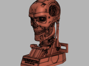 terminator genisys t-800 skull bust for 3d printing 3D Принт Модель