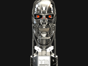 terminator t-800 skull bust v2 3D Принт Модель