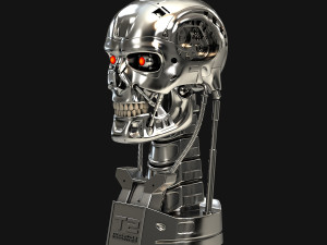 terminator t-800 skull bust v2 Modello di stampa 3D