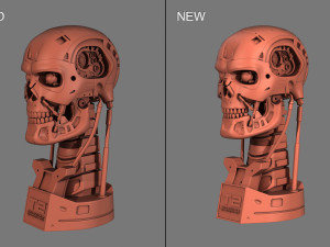 terminator t-800 skull bust v2 Modello di stampa 3D