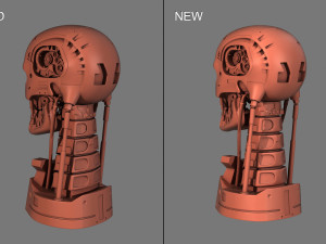terminator t-800 skull bust v2 Modello di stampa 3D