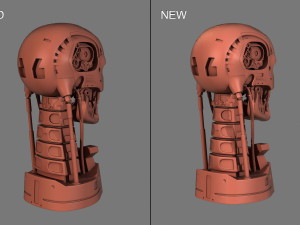 terminator t-800 skull bust v2 Modello di stampa 3D