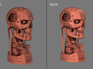 terminator t-800 skull bust v2 Modello di stampa 3D