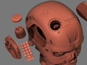 terminator t-800 skull bust v2 Modello di stampa 3D