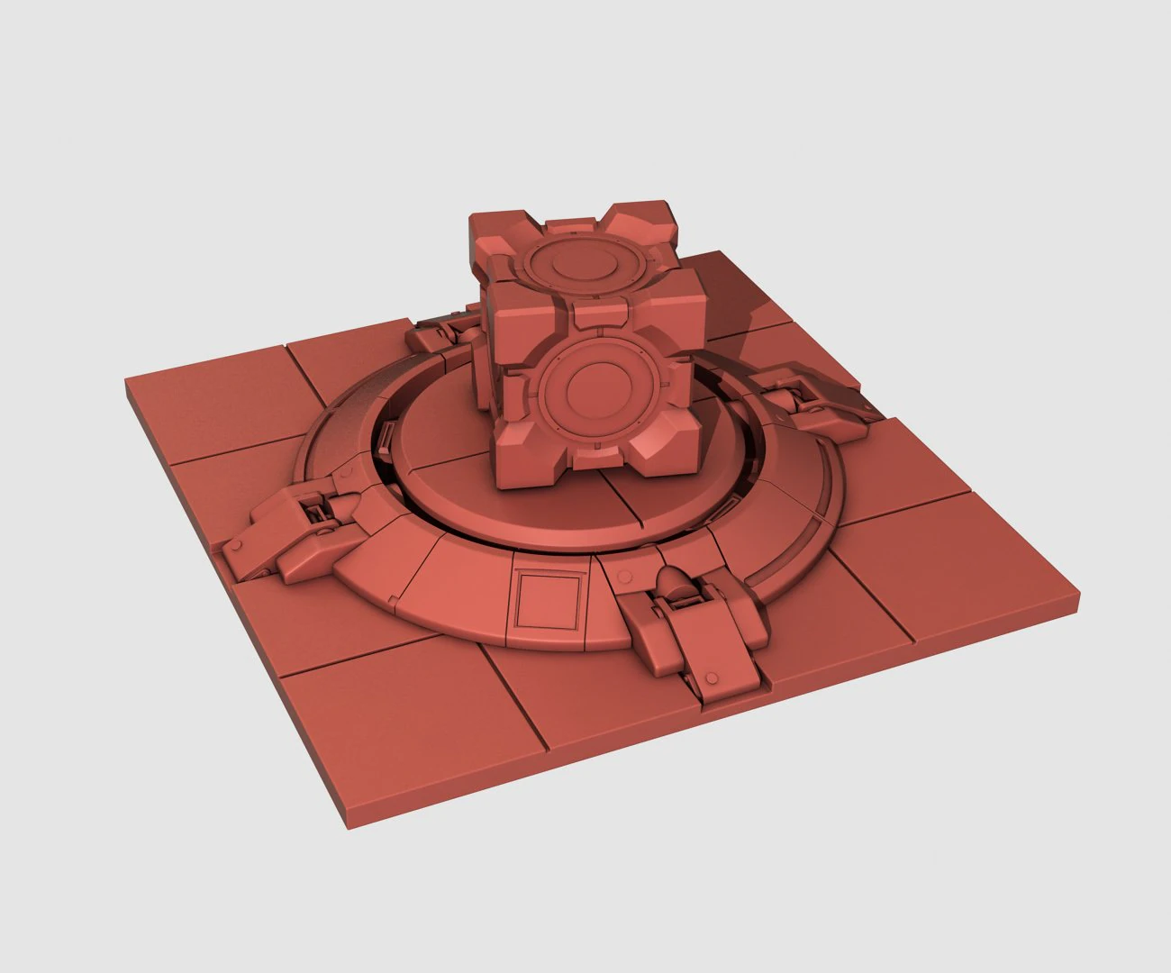 Super button portal 2 3D Print Model .c4d .max .obj .3ds .fbx .stl .blend 