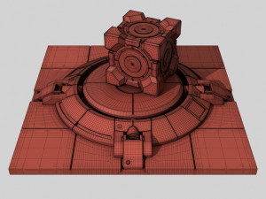Super button portal 2 Modelo de impresión 3D