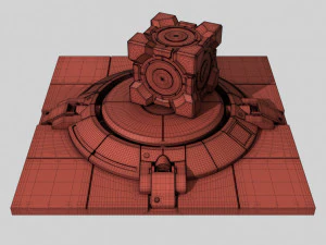 Super button portal 2 3D Print Model